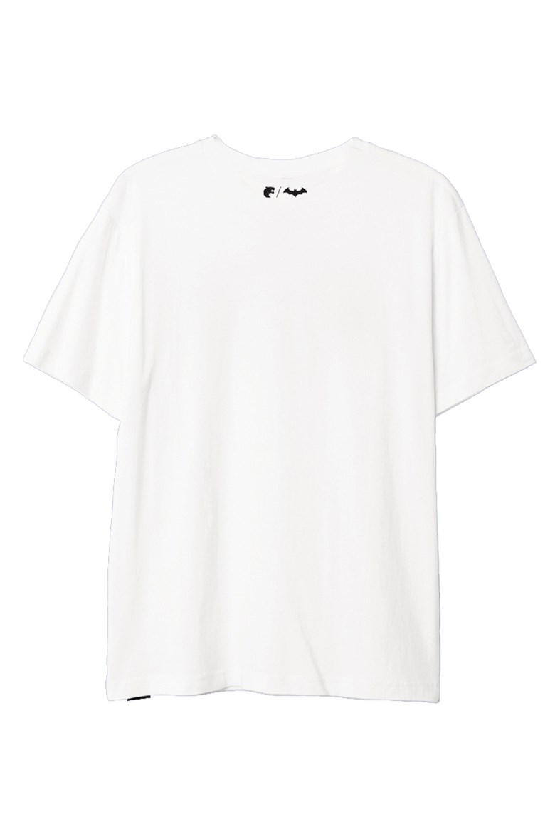 Camiseta Batman Furia Basic Logo Branca
