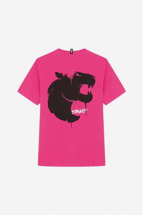 Camiseta Bold Furia Pantera Spray It Rosa
