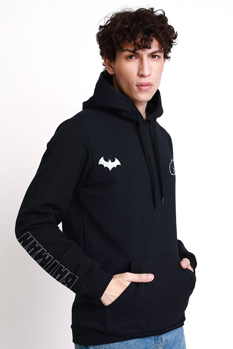 Moletom Canguru Furia x Batman Force Preto