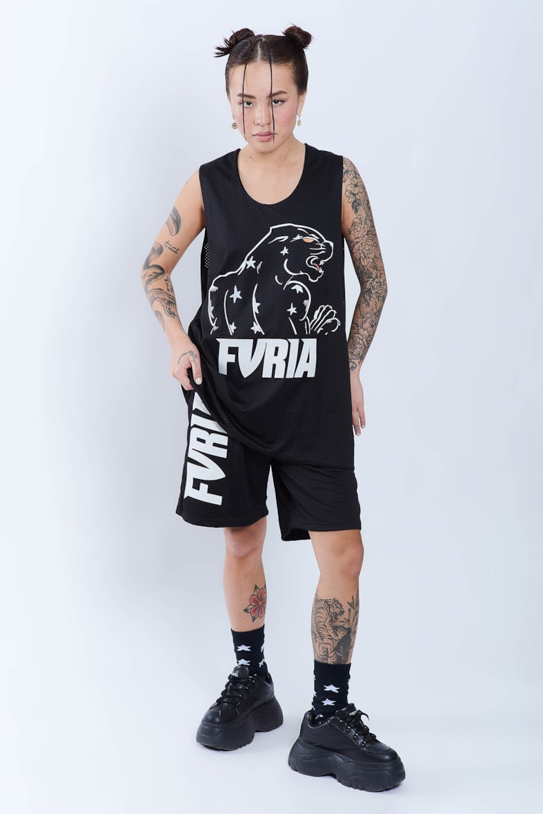 Regata Dry Fit Furia Magic Panthera Preta