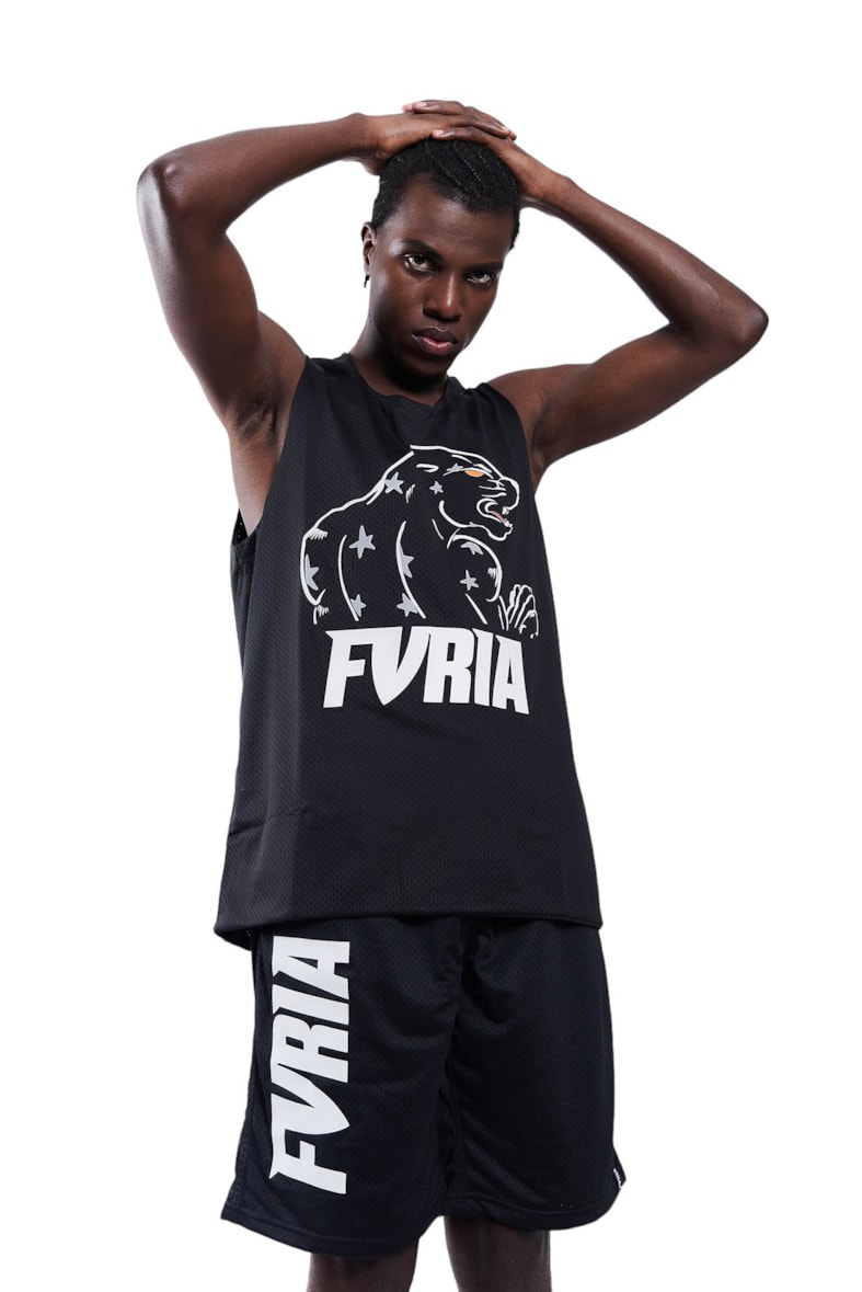 Shorts Dry Fit Furia Magic Panthera Preto